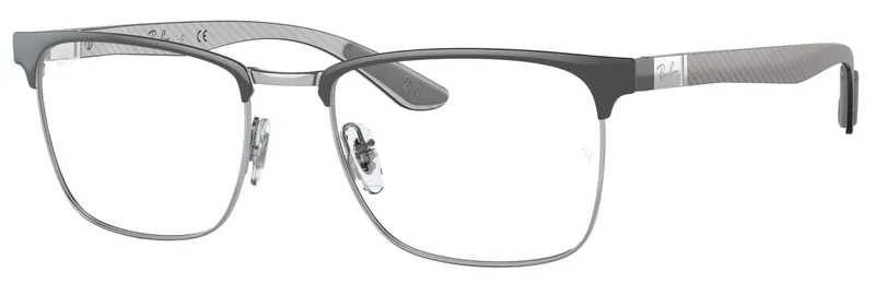 Ray Ban RB8421 Optics Polished Black on Blue