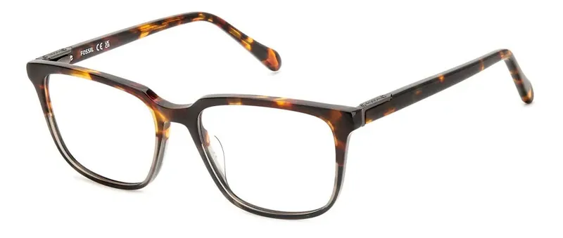 Fossil 7173 Eyeglasses Heavy Gray Havana
