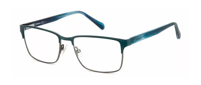 Fossil 7155/G Eyeglasses Green Ruthenium