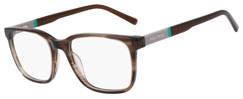 Nautica N8179 Glasses Brown Horn