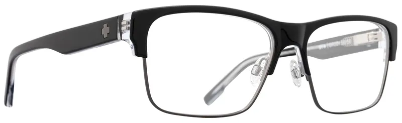 Spy Brody 50/50 Eyeglasses Crystal Matte Silver