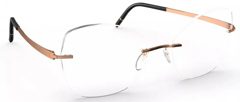 Silhouette Momentum Aurum Demo Rimless 5564