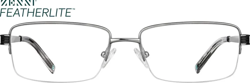 Titanium Half-Rim Glasses