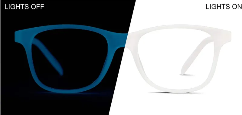 Kids' Glow-in-the-Dark Square Glasses