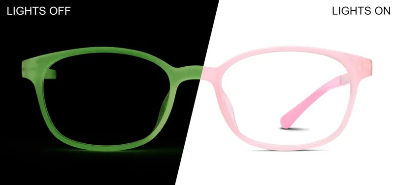 Kids' Glow-in-the-Dark Rectangle Glasses