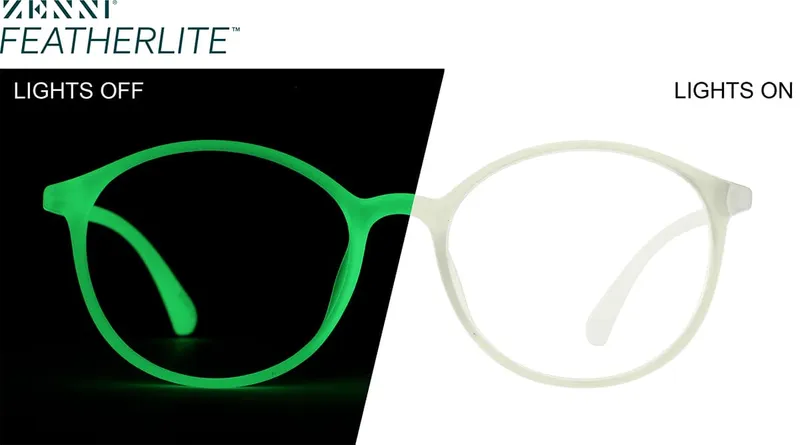 Glow-in-the-Dark Round Glasses
