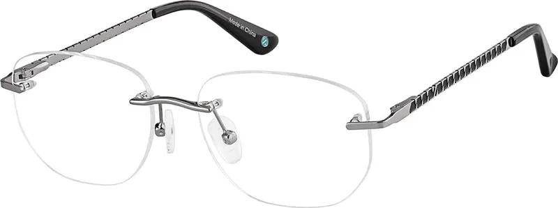 Customizable Rectangle Rimless Glasses