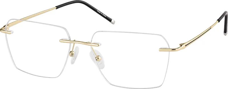 Customizable Square Rimless Glasses